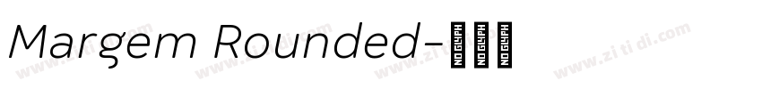 Margem Rounded字体转换